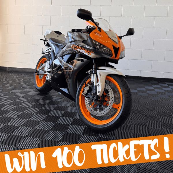 WIN 100 TICKETS INTO HONDA CBR600RR + £10K INSTANT WINS COMPETITION #2
