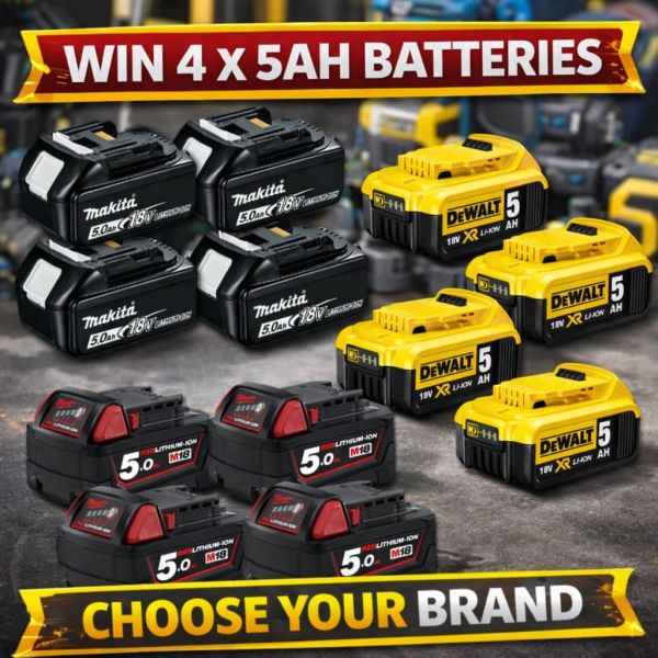 The 5ah Battery Bundle – 4 x Batteries Of Your Choice
