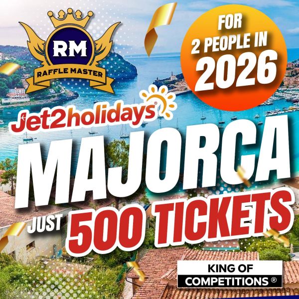 Win A Jet2 Holiday To Majorca For 2 People Only £2.99 The Price Of A Greggs Live Draw 23-04-26