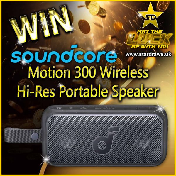 WK18 – SOUNDCORE – Motion 300 Wireless Hi-Res Portable Speaker (Odds:1:100)