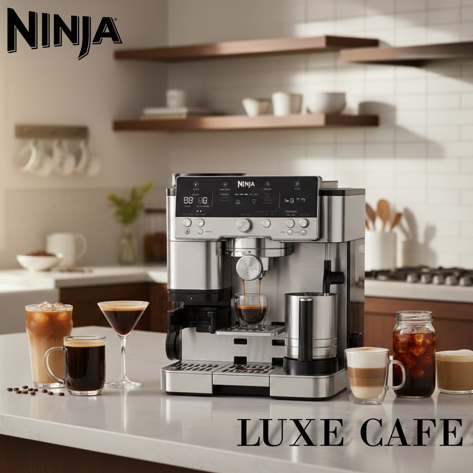 NINJA LUXE CAFE BEAN TO CUP COFFEE MACHINE!
