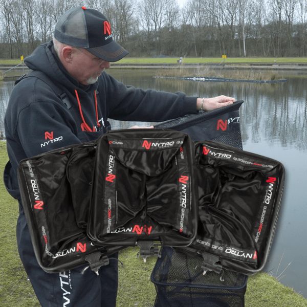 3x Nytro Commercial Carp Keepnets 2.5m – AUTO DRAW
