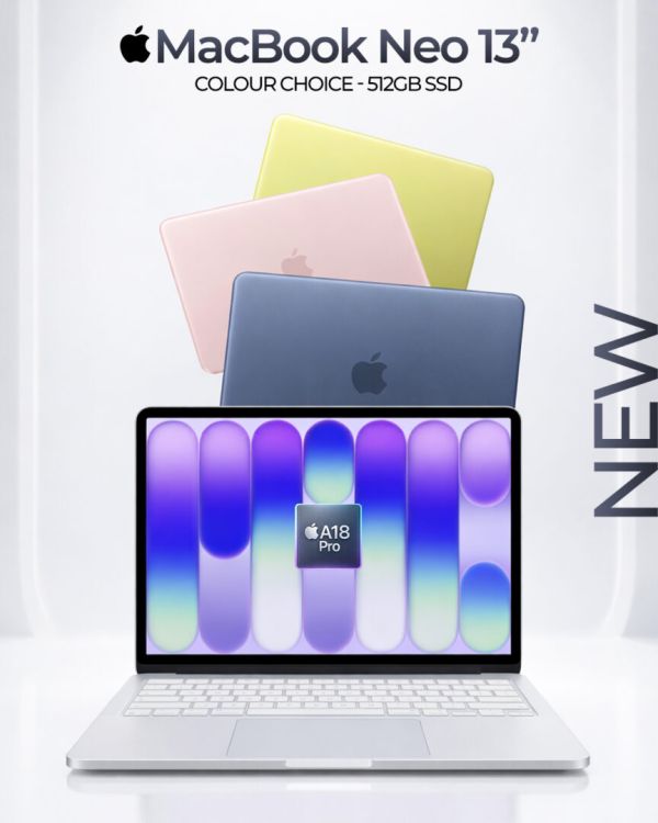 New MacBook NEO, A1, 512GB SSD, Colour Choice