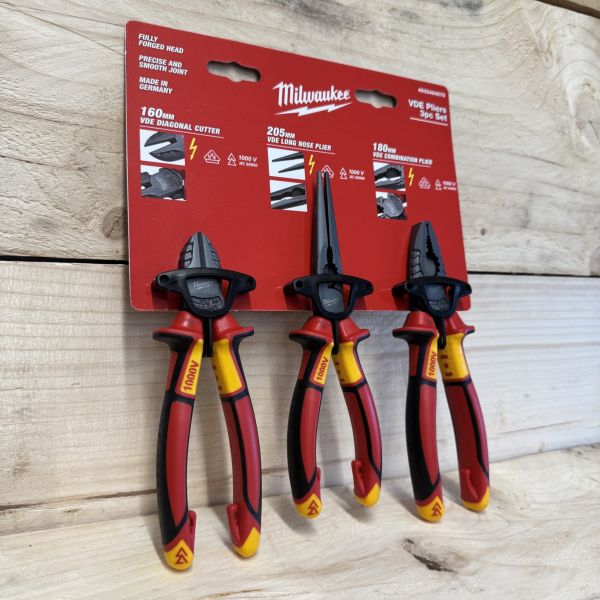 Auto Draw – Milwaukee VDE 3 Piece Plier Set #2