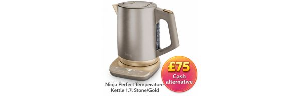 Ninja Perfect Temperature Kettle 1.7l Stone/Gold