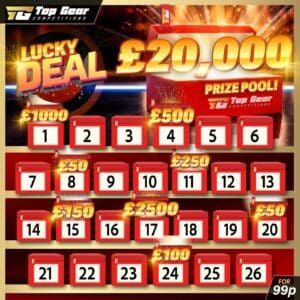Banker Deal or No Deal – £20,000 CASH PRIZE POOL