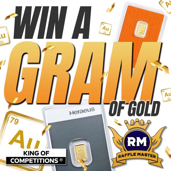Win A Gram Of Gold From The Gold Bullion Or Take £100 Cash Alternative Only 99p