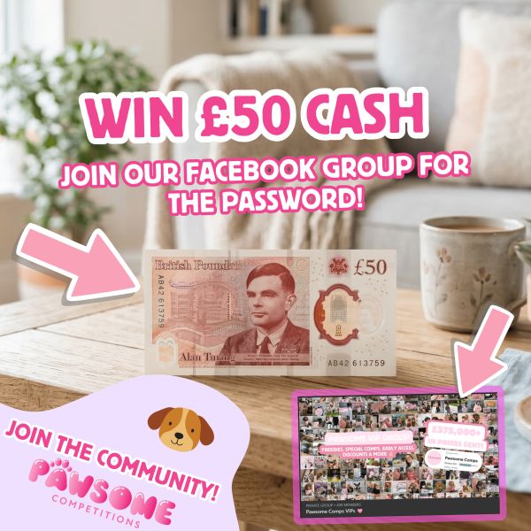 WIN £100 FOR FREE – CASH CALL FRIDAY! 💰 (JOIN PAWSOME VIP FB GROUP FOR PASSWORD)