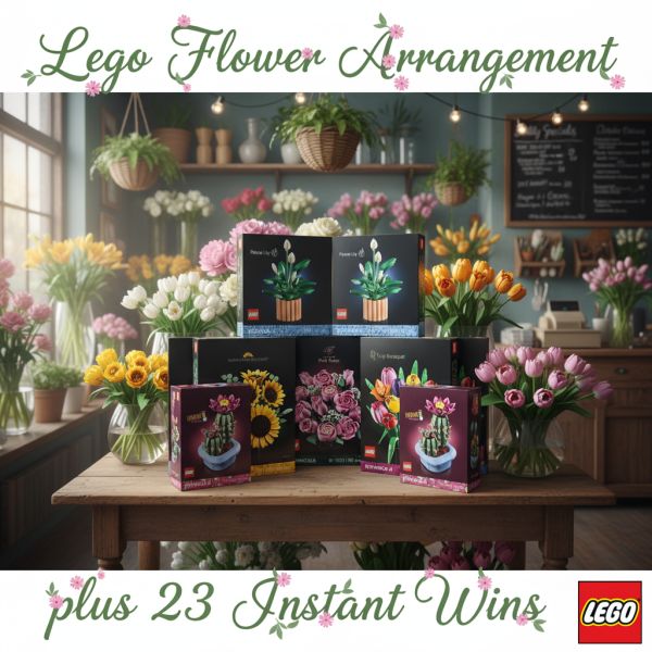 Lego Flower Arrangement + 23 Instant Wins