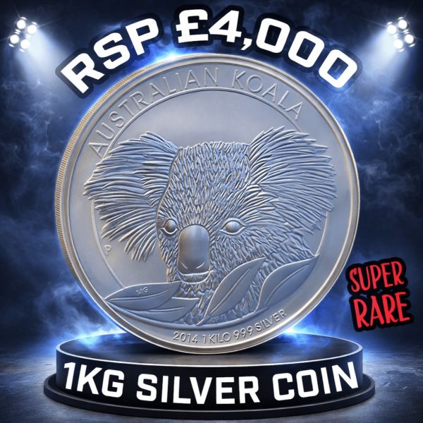 1KG ROYAL MINT SILVER COIN – AUSTALIAN KOALA – RSP £4,000!