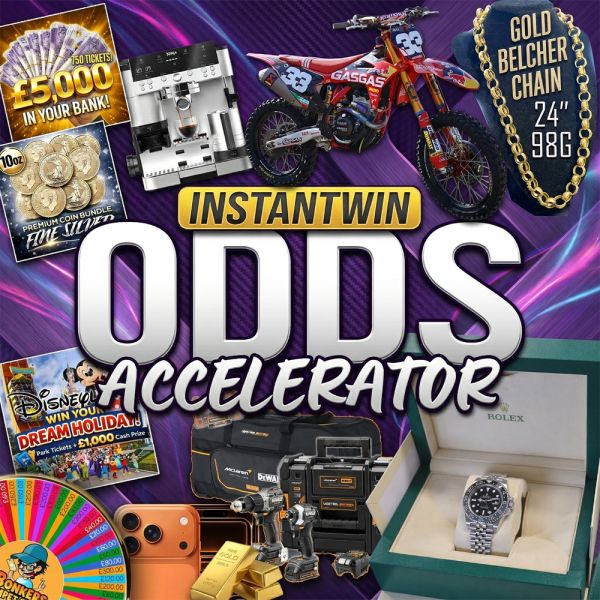 Odds Accelerator – Win Tickets Into Our Upcoming Live Draws!!