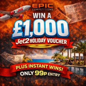 1000 Jet 2 Hoilday Vouchers + Instant Wins