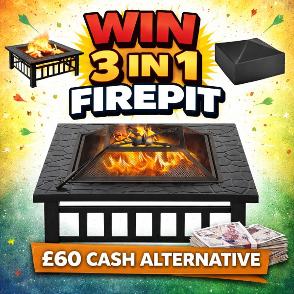 3 IN 1 FIREPIT OR £60 CASH