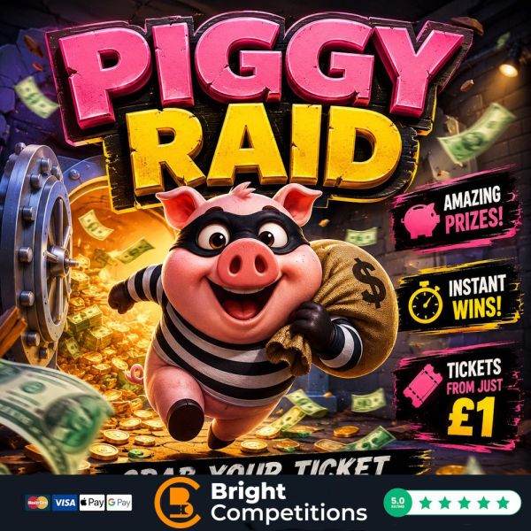 Piggy Raid – 78 Instant Wins & £50 Main Prize