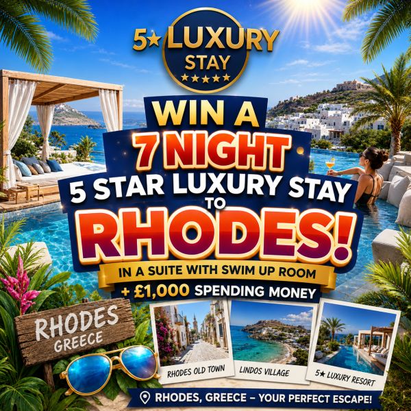 Luxury 5* All Inclusive Greece Holiday – Swim Up Suite + £1,000 Spending Money!