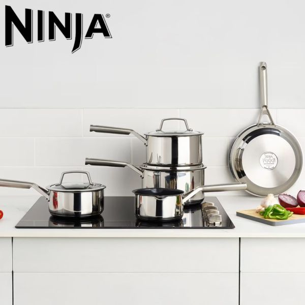 Ninja 5 Piece Stainless Steel Zerostick Pan Set