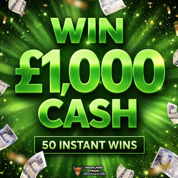 £1,000 CASH + 50 INSTANT WINS
