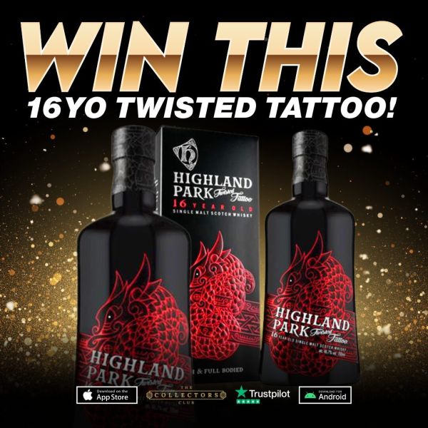 WIN THIS HIGHLAND PARK 16 YEAR OLD – TWISTED TATTOO! RARE BOTTLE!