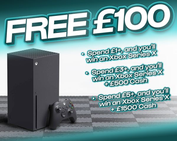 FREE ENTRY - WIN £100 | SPEND £1-£5+ AND WIN AN XBOX SERIES X & CASH!