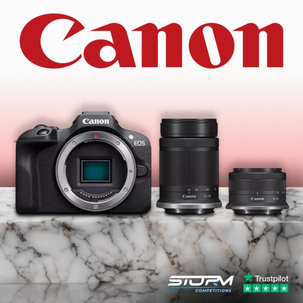 CANON EOS R100 Mirrorless Camera with RF-S 18-45 mm f/4.5-6.3 IS STM & 55-210 mm f/5-7.1 IS STM Lens