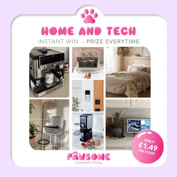 INSTANT WIN – HOME & TECH PRIZE EVERY TIME 🏠