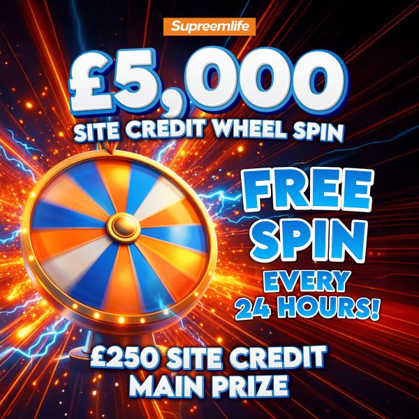 £5,000 Site Credit Wheel Spin