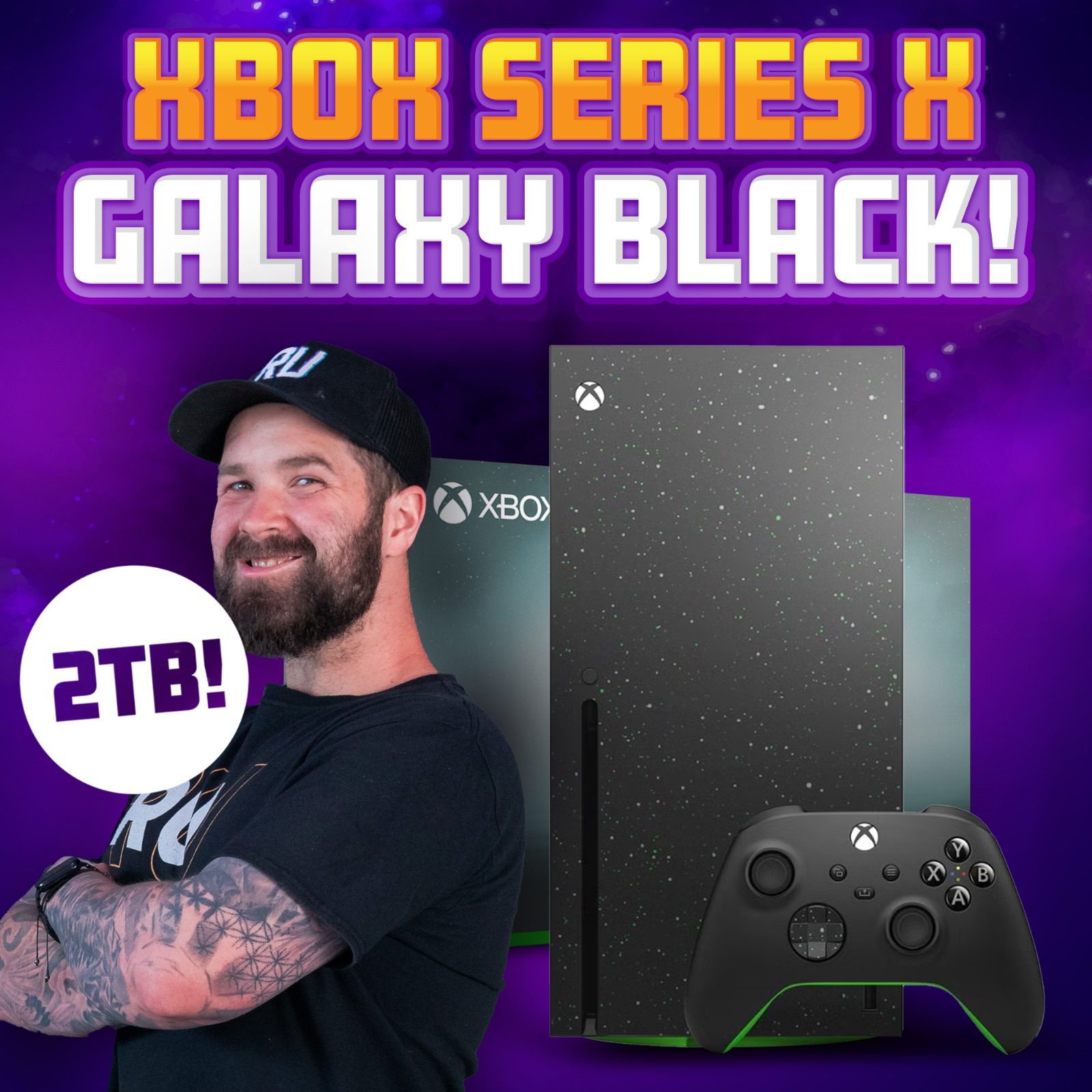 XBOX SERIES X 2TB GALAXY BLACK SPECIAL EDITION!