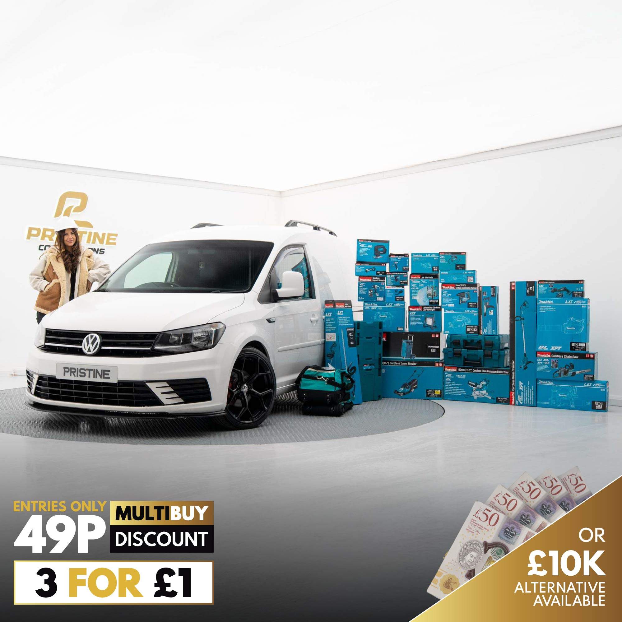 VW Caddy 2.0 TDI & 30 Piece Makita Kit