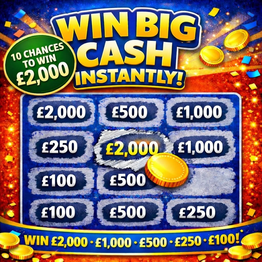 Scratch and win 99p per ticket