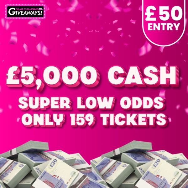 £5,000 Tax Free Cash for £50 – Super Low Odds
