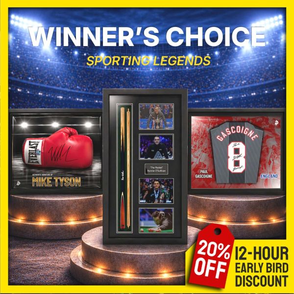 Winner's Choice! Signed Sporting Icons Memorabilia!