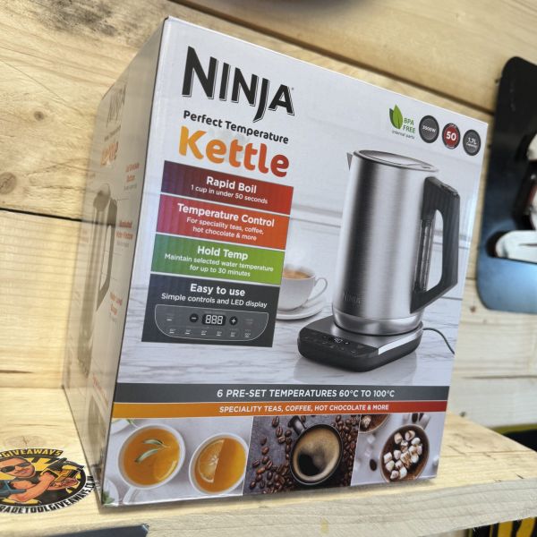 Auto Draw – Ninja Perfect Temperature KT201UK Kettle with Temperature Selector – Stainless Steel #2