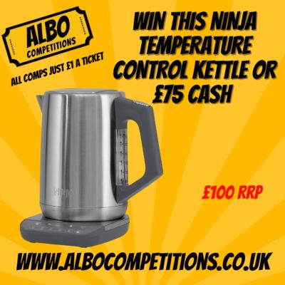 NINJA TEMPERATURE CONTROL KETTLE OR £75 CASH