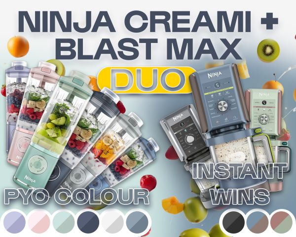 NINJA CREAMI + BLAST MAX DUO - CHOOSE YOUR COLOUR!