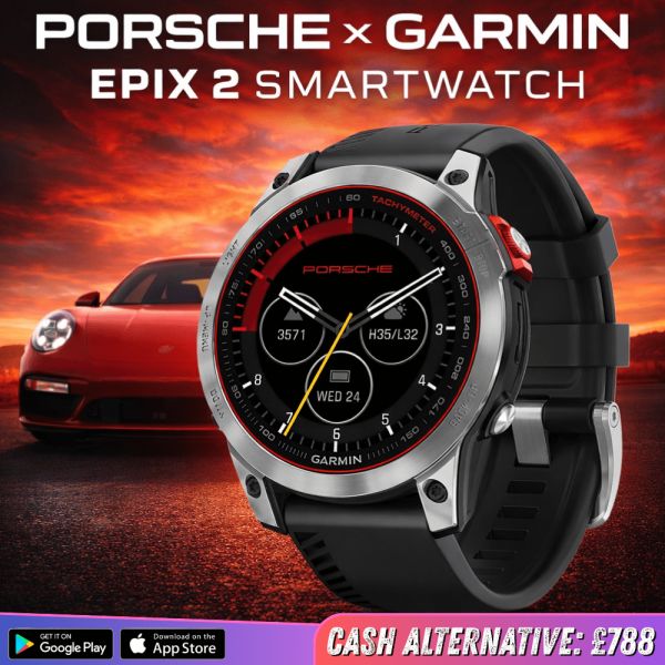 PORSCHE X GARMIN EPIX 2 SMARTWATCH