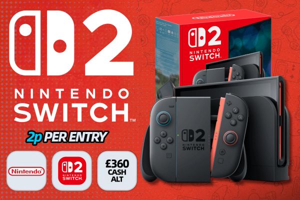 Win A Nintendo Switch 2 for just 2p!