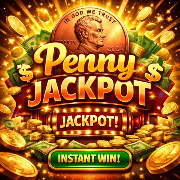 PENNY JACKPOT – WIN UP TO £1000 FOR JUST 1P – £100 MAIN PRIZE