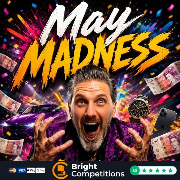 May Madness – 200 Cash Instant Wins & £200 Jackpot