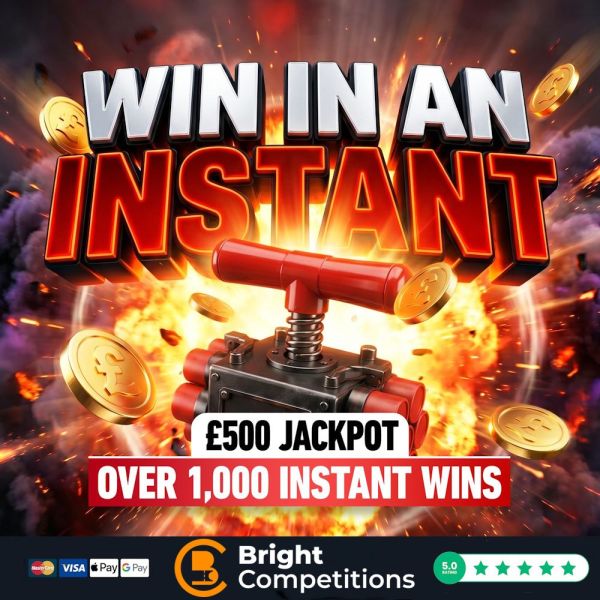Win in an Instant – 1,096 Instant Cash Wins & £500 Jackpot