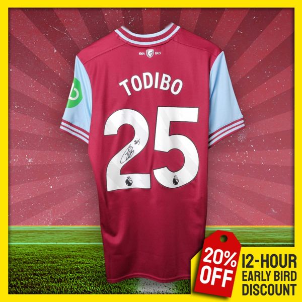 Jean-Clair Todibo Signed 25/26 West Ham Shirt!