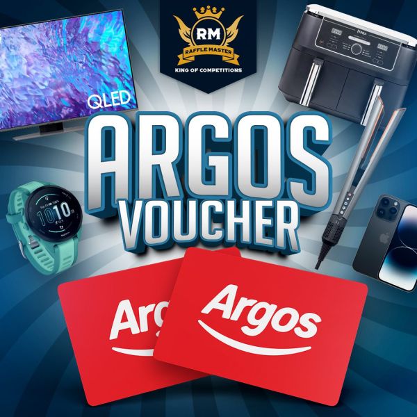 £500 Argos Shopping Voucher Or Take £400 Cash Alternative Only 99p Per Entry