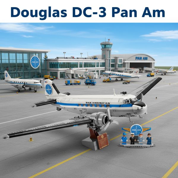 Lego Douglas DC-3 Pan-Am Airliner – MEGA Low Odds #2