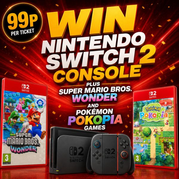 WIN NINTENDO SWITCH 2 WITH MARIO WONDERS & POKEMON GAMES