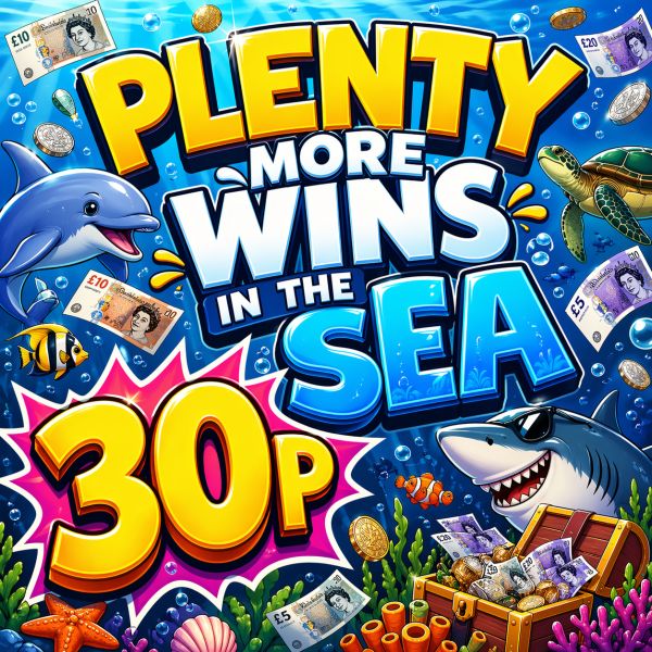 PLENTY MORE WINS IN THE SEA – WIN FOR 30P!