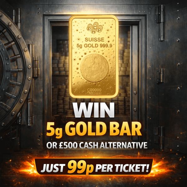 WIN 5g of GOLD or £500