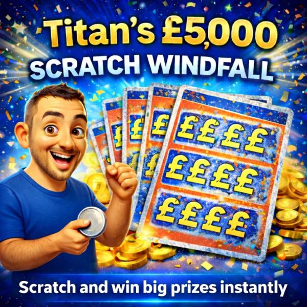 Titan’s £5,000 Scratch Windfall & Instant Wins