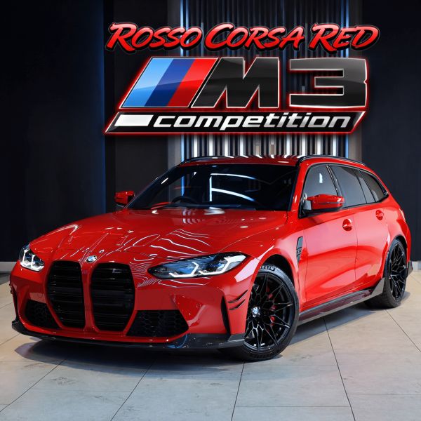 BMW M3 COMPETITION TOURING – ROSSO CORSA RED – HUGE SPEC!