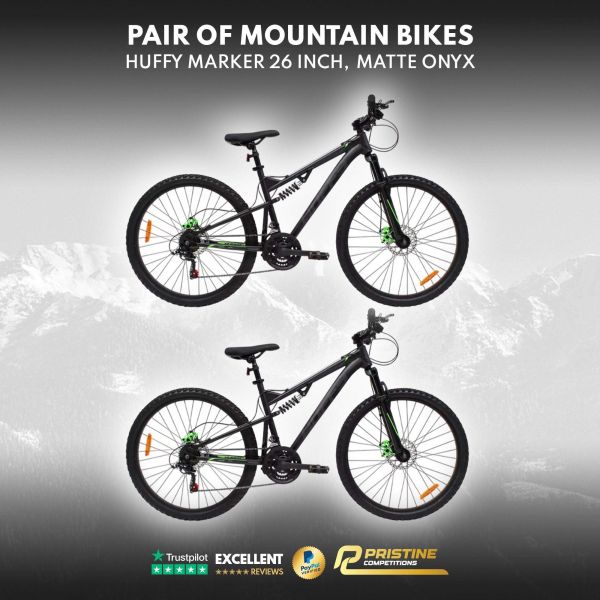 Pair of Huffy Marker 26 inch Mountain Bikes – Matte Onyx #2