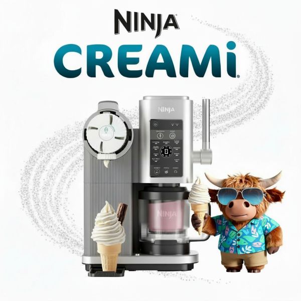 Ninja CREAMi Scoop & Swirl Soft Serve & Ice Cream Maker