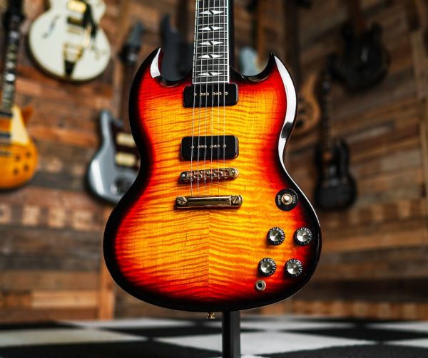 Gibson SG Supreme P-90 in Fire Burst